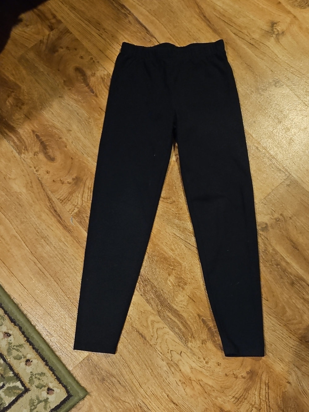 Girls Lands' End Black Leggings Size Medium (10-12)